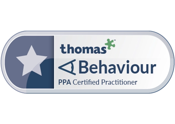 Thomas Behaviour PPA Certified Practitioner certification badge.